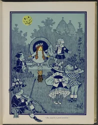"Nagy varázsló lehetsz", illusztráció Lyman Frank Baum "Óz, a csodálatos varázsló" című művéből.