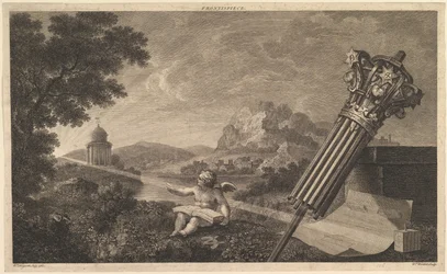 Frontispiece to Joshua Kirbys Építészeti perspektíva 1761, 1760. július.