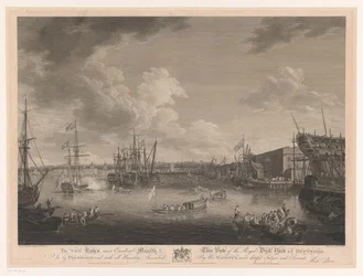 Kilátás a Deptford Hajógyárra (...) Kilátás a Royal Dock Yark-ra Deptfordban (...) (cím az objektumon)