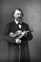 Joseph Joachim 1831-1907 magyar hegedűművész, karmester és zeneszerző, 1890.
