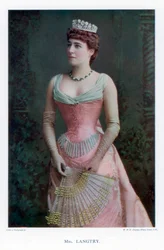 Lillie Langtry brit színésznő, 1901.