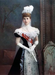 Alexandra dán hercegnő, a 19. század vége.