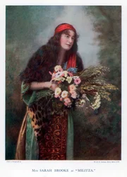 Sarah Brooke brit színésznő, 1901.
