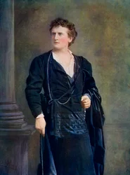 Wilson Barrett 1846-1904 angol színész, színházigazgató és drámaíró, 1899-1900.