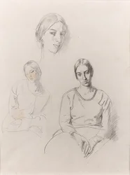 Önarckép (ceruza papíron)
