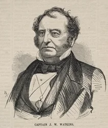 J. W. Watkins kapitány, 1857.