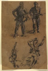 Rajz, Katonatanulmányok, 1863-65