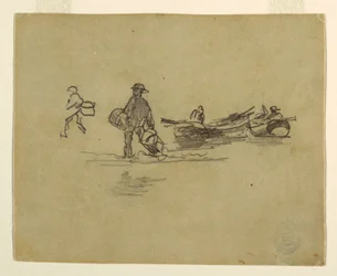 Rajz, Két halász, Anglia, 1881-82