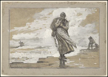 Halászlány hálóval, 1882