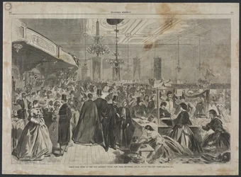 Nagy Vásár a New York-i Városi Gyűléstermekben, 1861 decemberében, a városi szegények javára