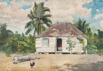 Natív kunyhó Nassauban, 1885.
