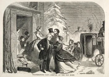 Hálaadás napja – Megérkezés a régi otthonba, 1858.