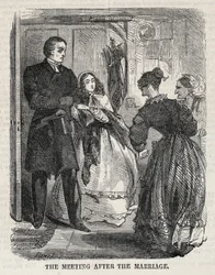 Találkozás a házasságkötés után, 1860.