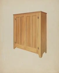 Shaker kabinet, c. 1937.