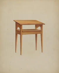 Shaker étkezőasztal, c. 1937.