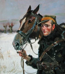 Katona egy lóval