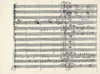 Wolfgang Amadeus Mozart (1756-1791) osztrák zeneszerző. A tűzzene végének és a Varázsfuvolából a Paminas és Taminos duett (Gluténben jártunk a tűzön keresztül) kezdetéről. 1791