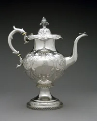 Teáskanna, c. 1845-1872 (ezüst)