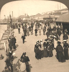 The Ocean Steamship Landing, Liverpool, Anglia, 1901.