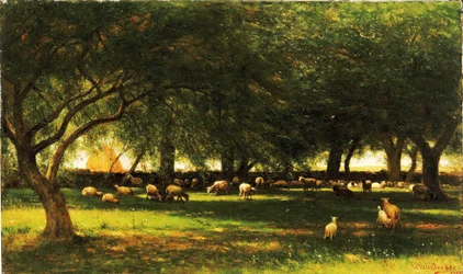 Dél a gyümölcsösben, 1900.