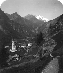 Heiligenblut és Grossglockner, Ausztria, 1900-as évek.