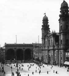 A Catholic Theatiner Church St Cajetan, München, Németország, 1900-as évek.