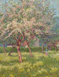 Virágzó gyümölcsös (olaj, vászon)