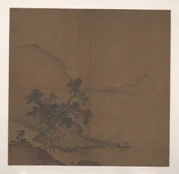 Xiantang torkolat, 1200 körül (albumlevél; tinta és színes selyem)