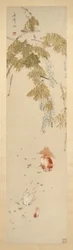 Wisteria és aranyhal 紫藤金魚圖