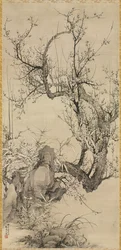 Szilva, bambusz és orchidea, 1834.