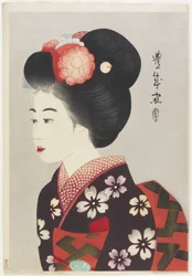 Maiko Girl, 1924 (színes fatömb nyomat)
