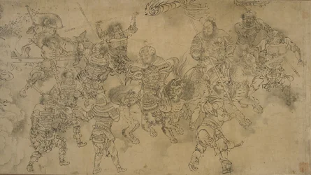 Vízügyi miniszter kísérete, 13. század vége – 14. század eleje (tinta papíron)