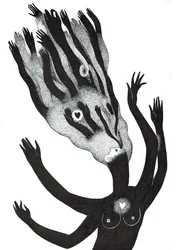 Imáim, 2016 (tusrajz papíron)