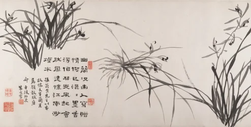 Orchideák és bambusz, 1742-ben.