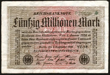 50 millió márkás bankjegy, Németország