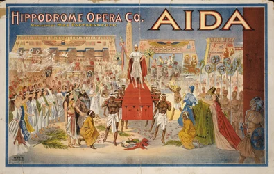 Aida, 1908 körül (színes litográfia)