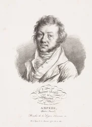 Andre-Marie Ampere francia fizikus és matematikus, 1820 körül