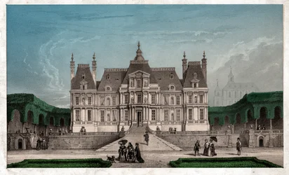 Maison Lafitte kastélya, 1850 körül (metszet)