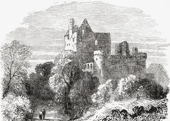 Craigmillar kastély, Edinburgh, Skócia.