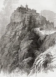 Edinburgh kastély, Castle Rock, Edinburgh, Skócia.