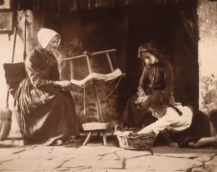 Szövő nő, 1900 körül