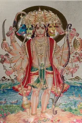 Hanumán, a hindu mitológia majomistene.