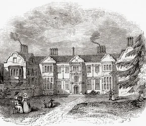 Ladye Place, Hurley, Berkshire, Anglia, itt látható a 19. század elején.