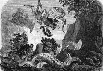 Perseus harcol a Gorgonnal