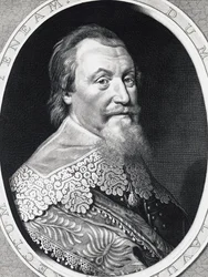Axel Gustafsson Oxenstierna (1583-1654), Svédország főkancellárjának portréja, metszet