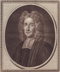 Samuel Clarke angol filozófus (1675-1729) portréja, John Goldar (1729-1795) rézmetsze Gibson festményéből