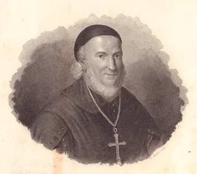 Adeodato Turchi olasz püspök (1724-1803) portréja, G Guzzi rézmetszete Francesco Vicira festményéből
