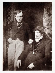 Charles Kirkpatrick Sharpe (1781-1851), skót antikvárius és művész portréi egy ismeretlen kollégával