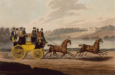 Royal Telegraph Manchester (színes metszet)