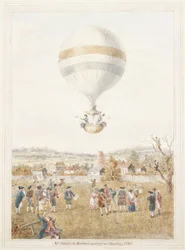 Sadler ballonos emelkedése Hackneyből